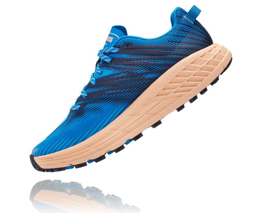 Tenis Hoka One One Trail Mujer Azules - Speedgoat 4 - JVWE26134